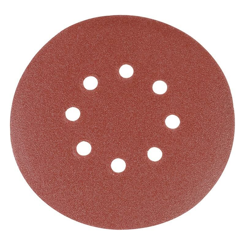 foto del prodotto dischi perforati a fissaggio strappo 150 mm 10pz grana 120 silverline