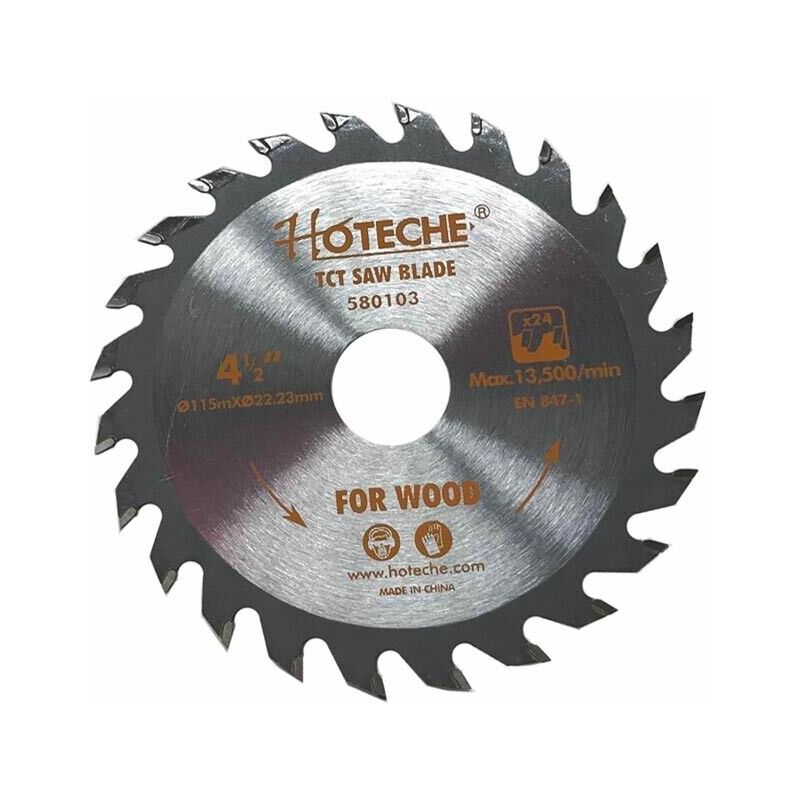 foto del prodotto disco 115 mm per smerigliatrice lama taglio 24 denti taglia legno