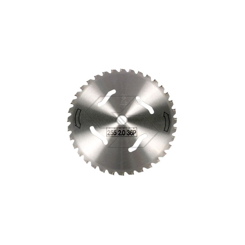 foto del prodotto disco 36 denti forestal acciaio decespugliatore 255mm foro25,4mm spessore 2,0mm