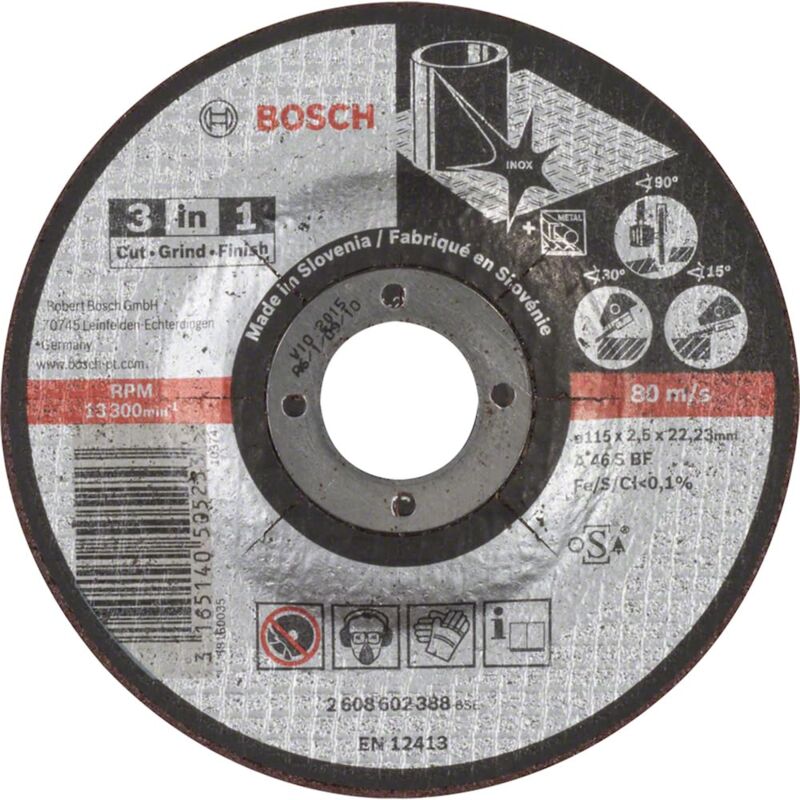 foto del prodotto disco 3en1 cortar,desb.,pulir 115x2,5mm