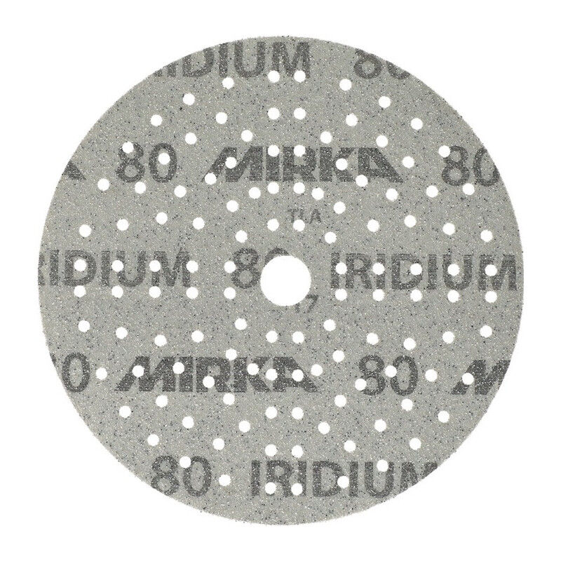 foto del prodotto disco abrasivo adesivo iridium grip 121l 150mm k.80 f.ho metallo vernice co. per 100 
