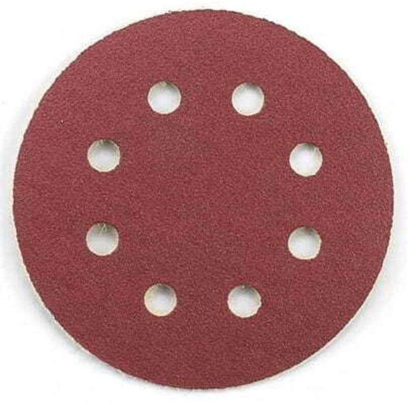 foto del prodotto disco abrasivo autoadesivo klingspor 125mm pl28ck 180g gls5 8 fori 50pz.
