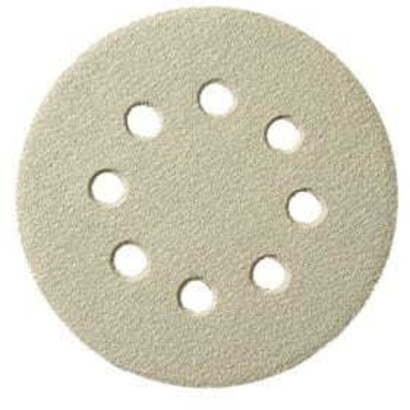 foto del prodotto disco abrasivo autoadesivo klingspor 125mm ps33ck 120 gr. gls5 8 fori 100 pz.