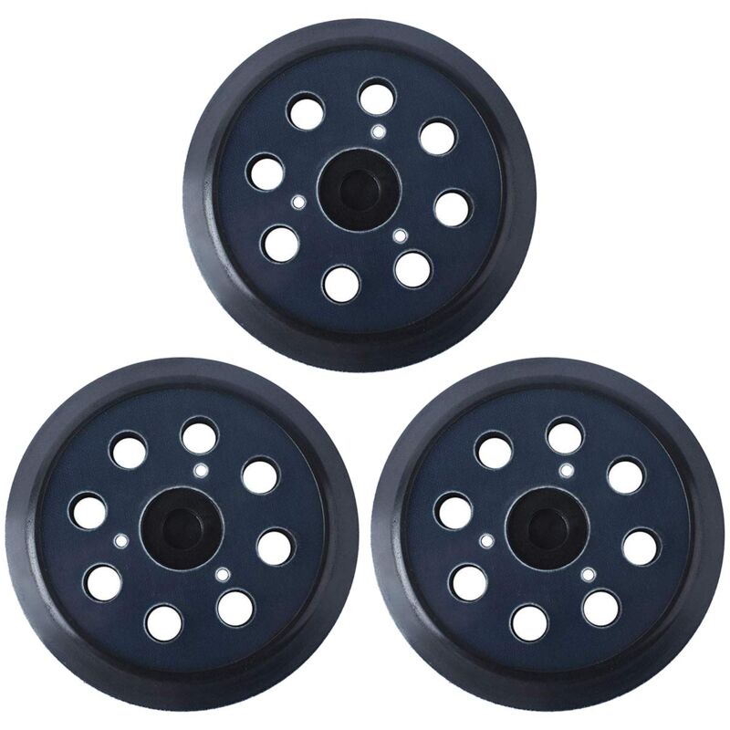 foto del prodotto disco abrasivo crediri da 125 mm compatibile con makita 743081 8 sostituzione bo5010 8 fori 3 pezzi 