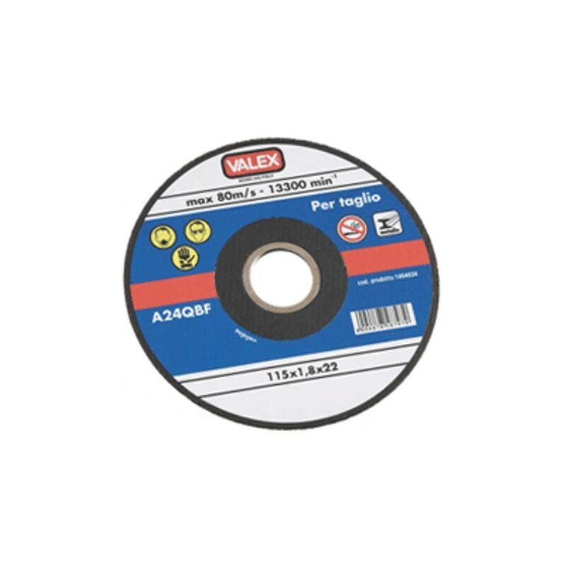 foto del prodotto disco abrasivo da taglio per smerigliatrice diam 115 sp 1.2 1464701 valex