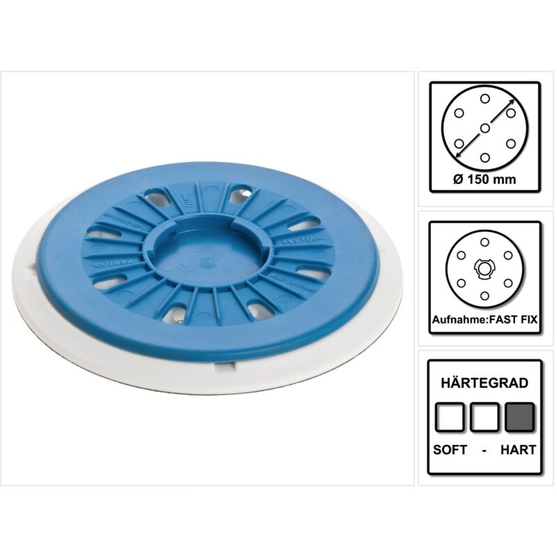 foto del prodotto disco abrasivo festool st stf d150 17mj fx h ht 150 mm fastfix duro 496149 