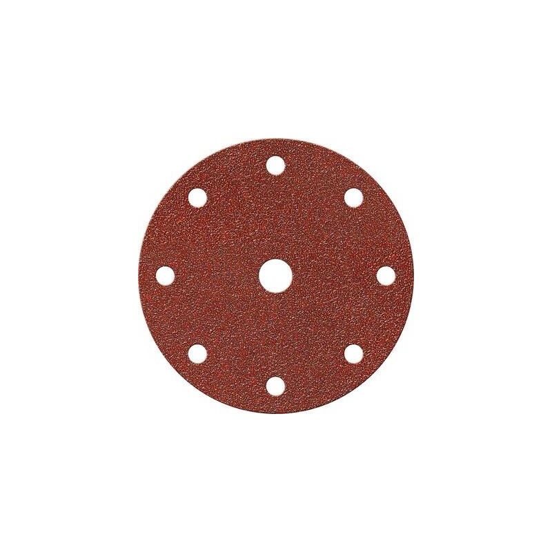 foto del prodotto disco abrasivo fibrato velcrato 9 fori imperial mm 150x22,2 grana 320 cf pz 100
