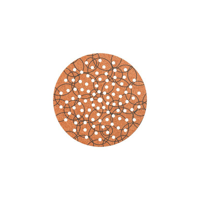 foto del prodotto disco abrasivo fibrato velcrato 91 fori imperial mm 225x22,2 grana 320 cf pz 25