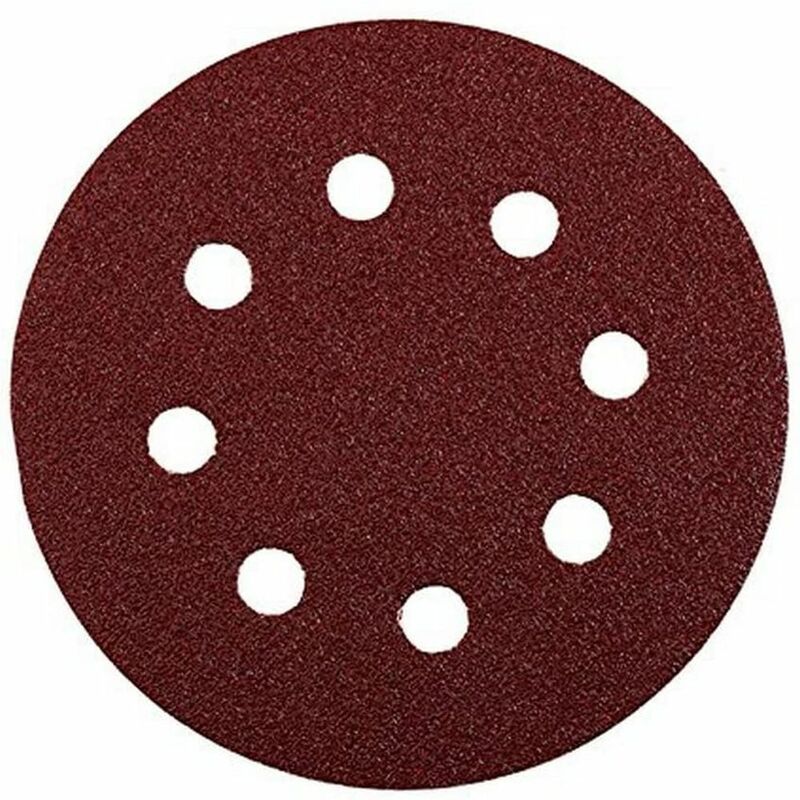 foto del prodotto disco abrasivo forato 125mm 5 pezzi grana 60 kwb