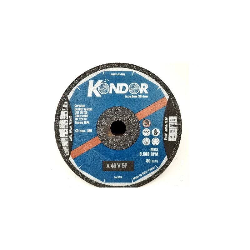 foto del prodotto disco abrasivo kondor ferro inox d.180x1,8x22 mm ice line