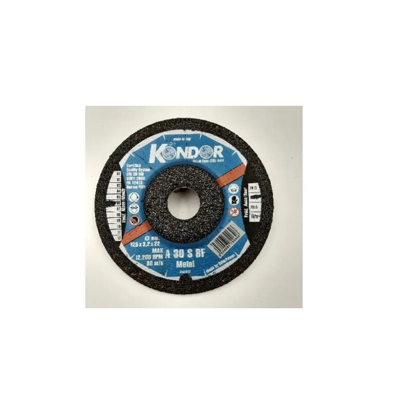 foto del prodotto disco abrasivo kondor per ferro d.125x3.2x22 mm