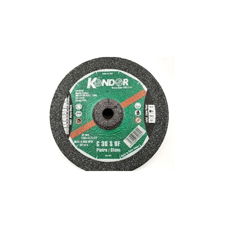 foto del prodotto disco abrasivo kondor per pietre marmo 230x3.2x22 mm