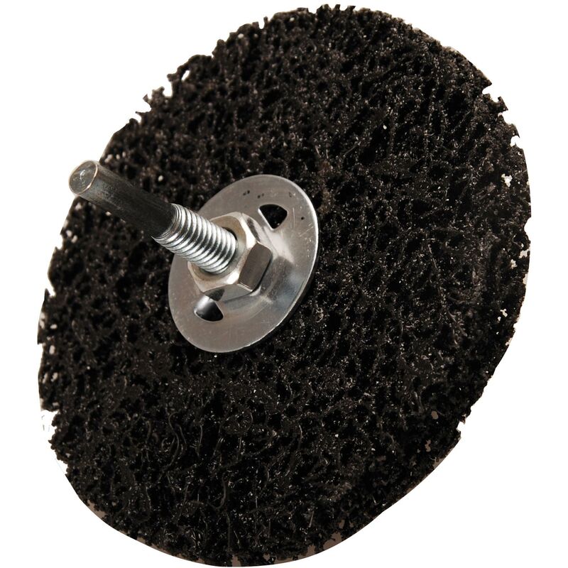 foto del prodotto disco abrasivo nero 100 mm foro di inserimento 8 mm