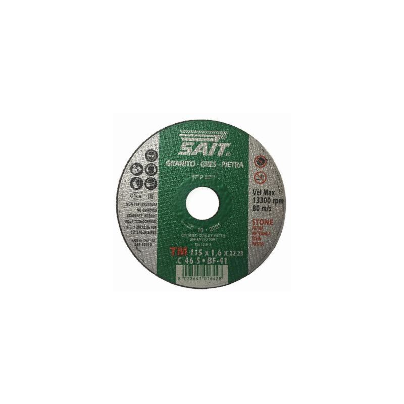 foto del prodotto disco abrasivo per flex dischi taglio granito gres pietra mm 115x1,6 26125