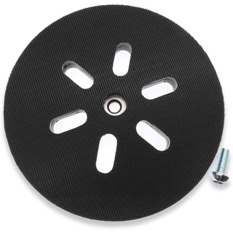 foto del prodotto disco abrasivo per levigatrice da 150 mm compatibile con bosch gex 150, gex 150 ac, gex 150 turbo. durezza lablanc