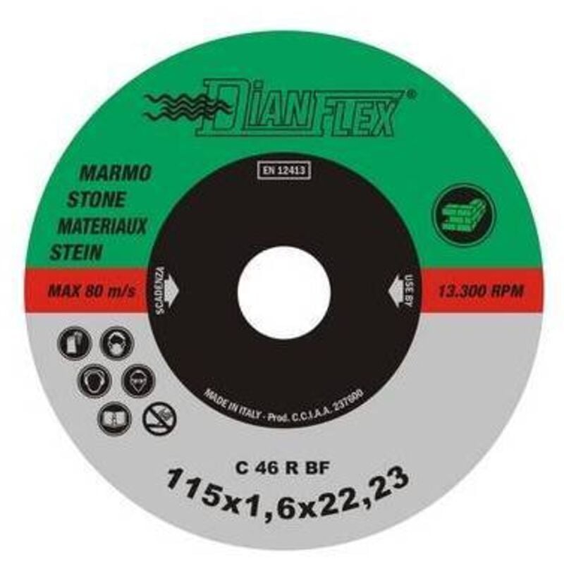 foto del prodotto disco abrasivo per marmo mm 115 x sp. 1.6 dh