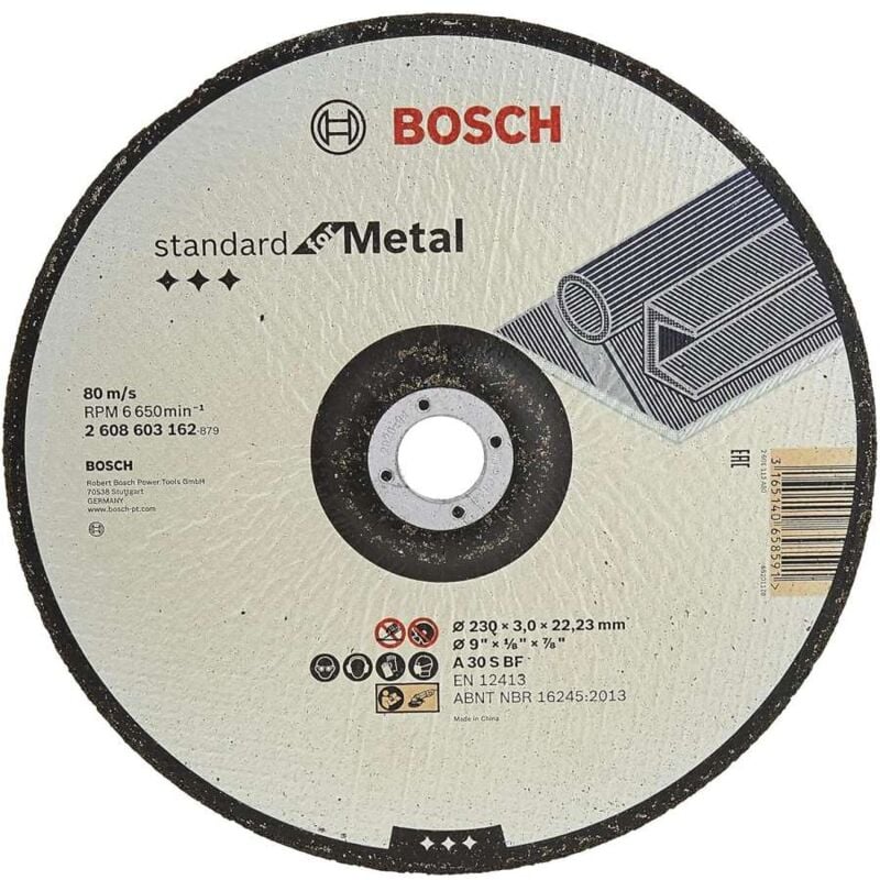 foto del prodotto disco abrasivo per taglio ferro 230 mm bosch
