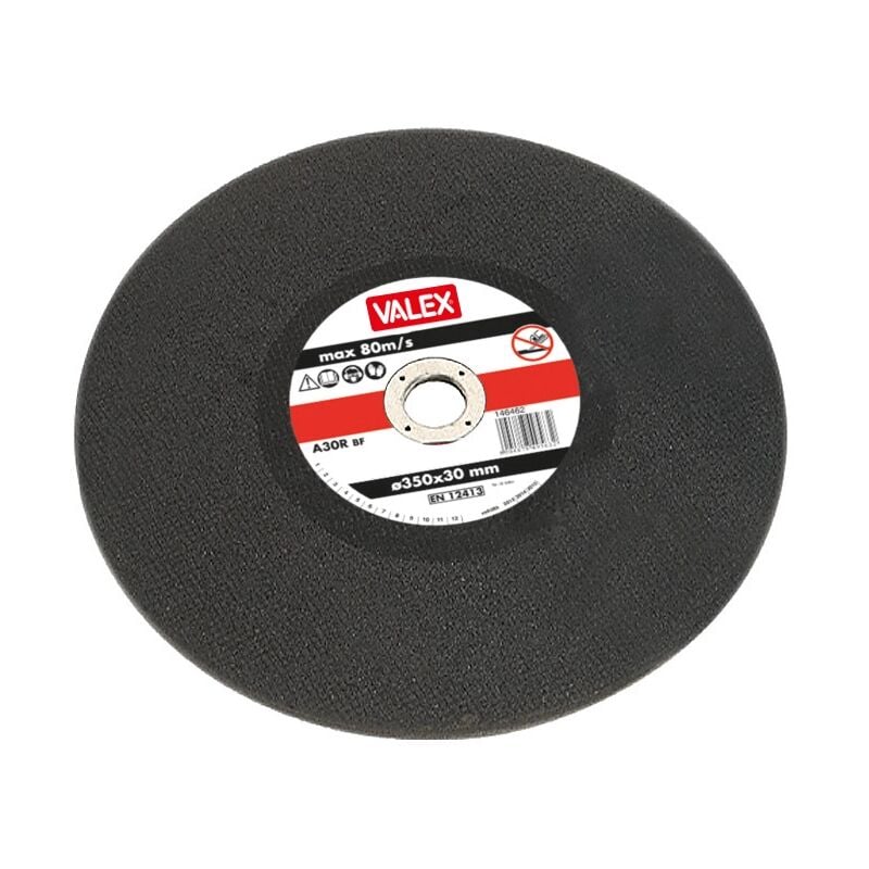 foto del prodotto disco abrasivo piano da taglio per troncatrici valex 350x3 mm