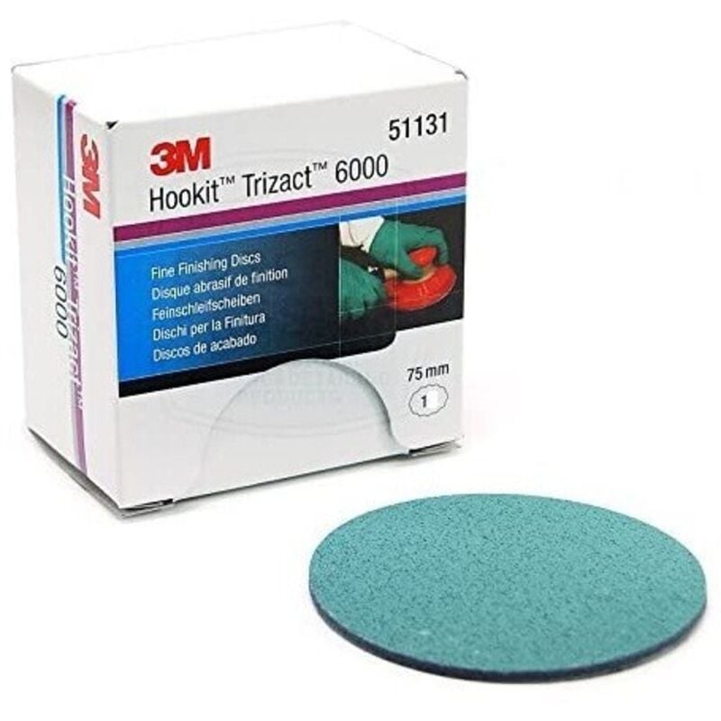foto del prodotto disco abrasivo trizact per verniciatura p6000 75mm 3m per lucidatrice 51131