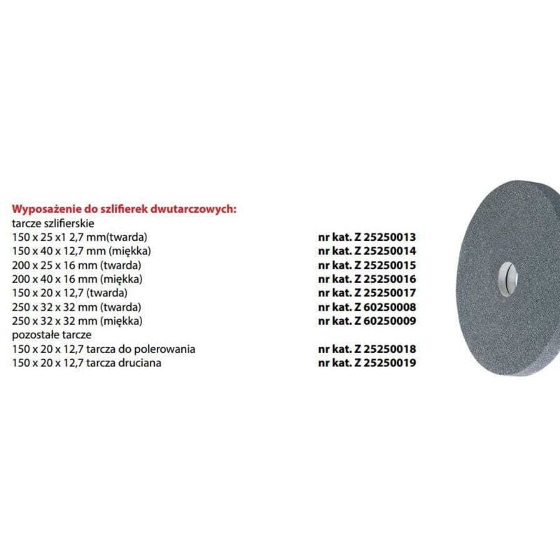 foto del prodotto disco da abrasivo 150x40x12,7 soft