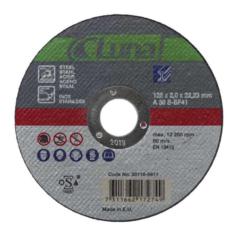 foto del prodotto disco da taglio 125x1,0x22 mm