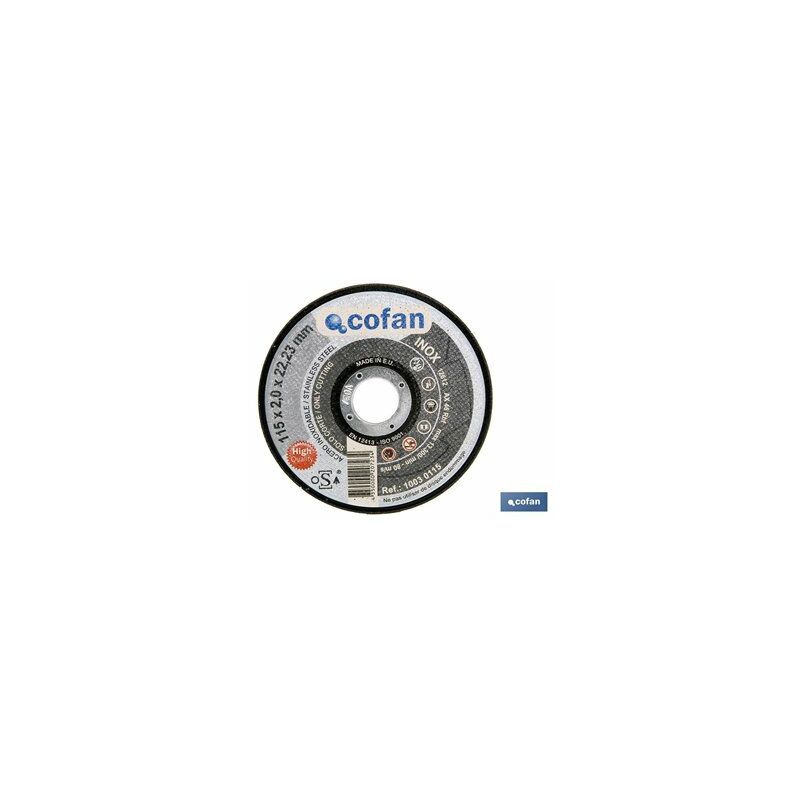 foto del prodotto disco da taglio 125x2.0x22.23 inox professional