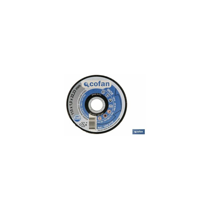 foto del prodotto disco da taglio 230x3,0x22,23 supporto in metallo.