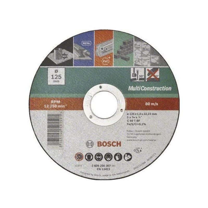 foto del prodotto disco da taglio d 125 per smerigliatrice bosch