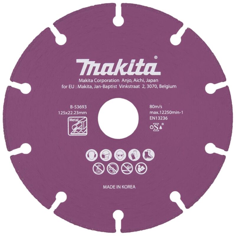 foto del prodotto disco da taglio diamantato 1 pz. diamante 125 x 22,23 x 1,3 mm makita