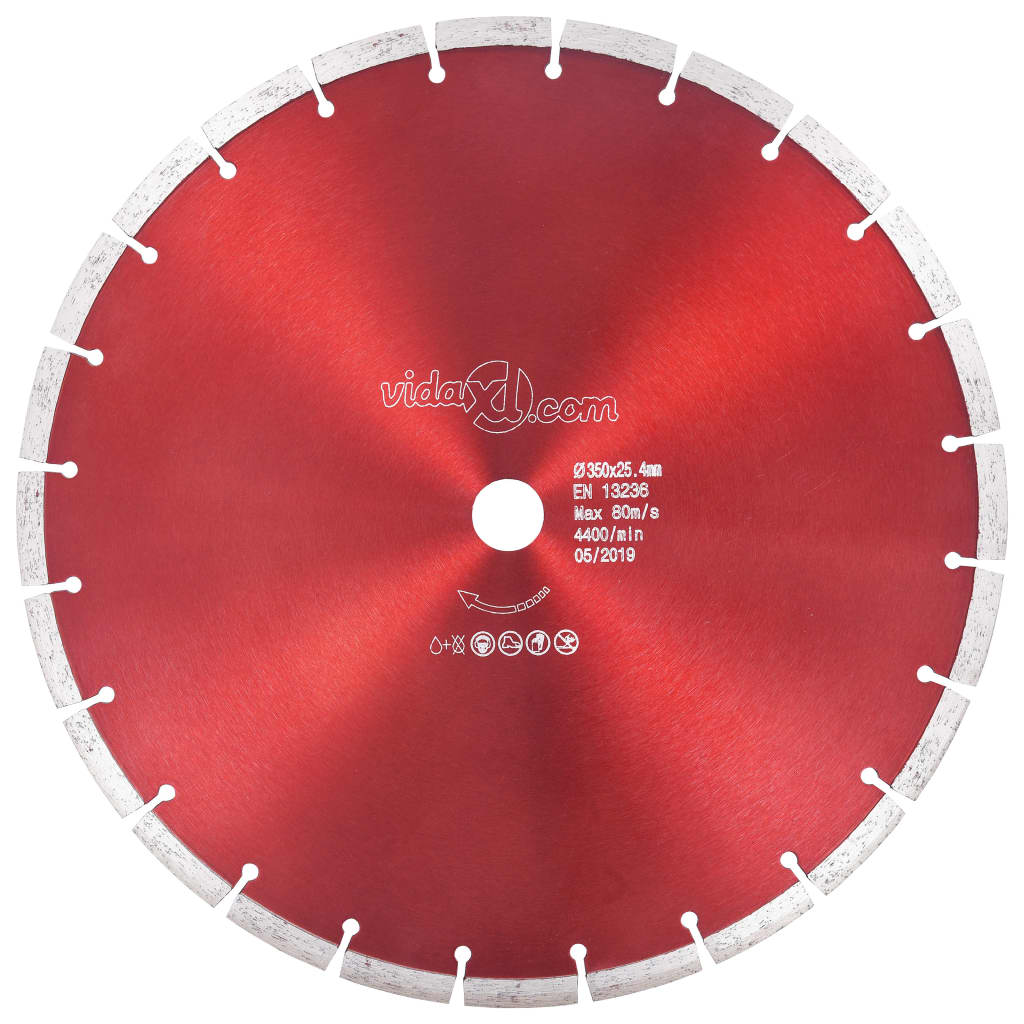 foto del prodotto disco da taglio diamantato in acciaio 350 mm cod mxl 66678