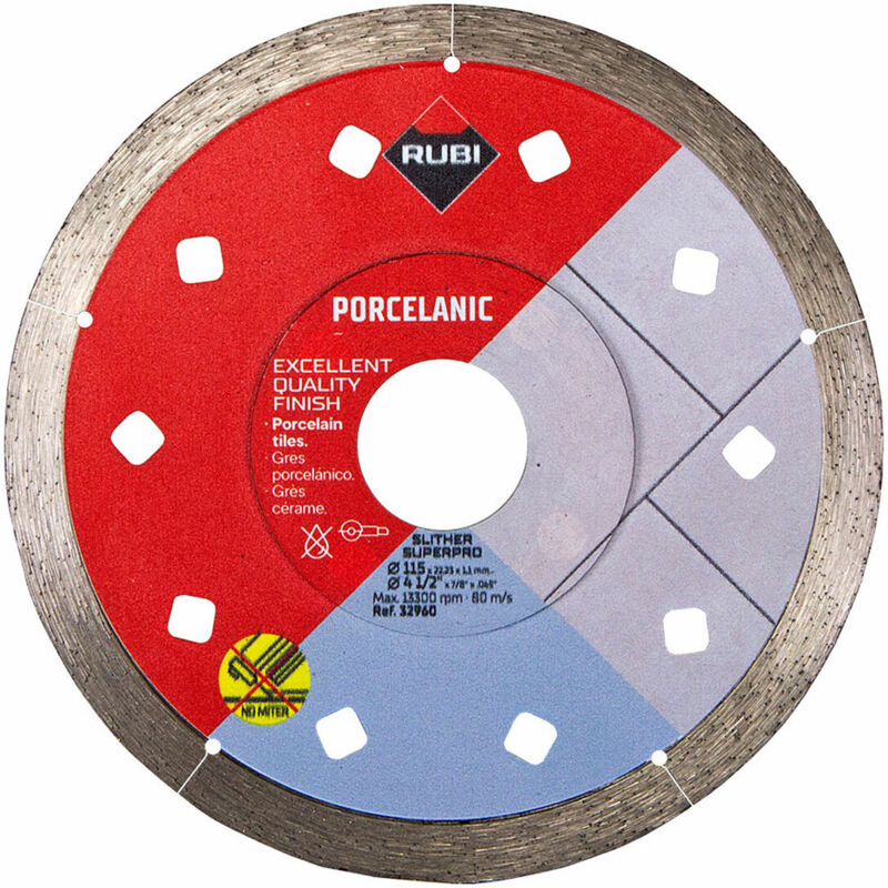foto del prodotto disco da taglio diamantato rubi slither superpro 115 mm