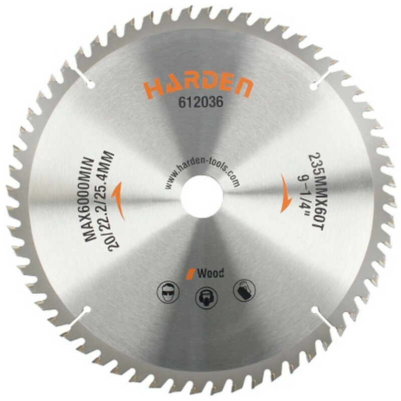 foto del prodotto disco da taglio harden legno 235 x 25,4 mm