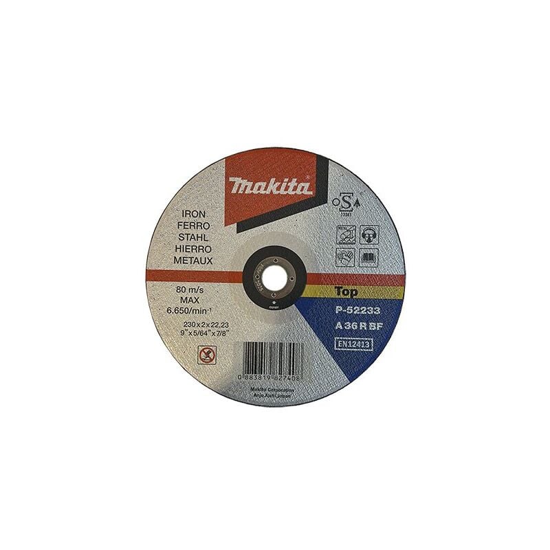 foto del prodotto disco da taglio per ferro makita 230x3,2 mm conf. 50 pezzi