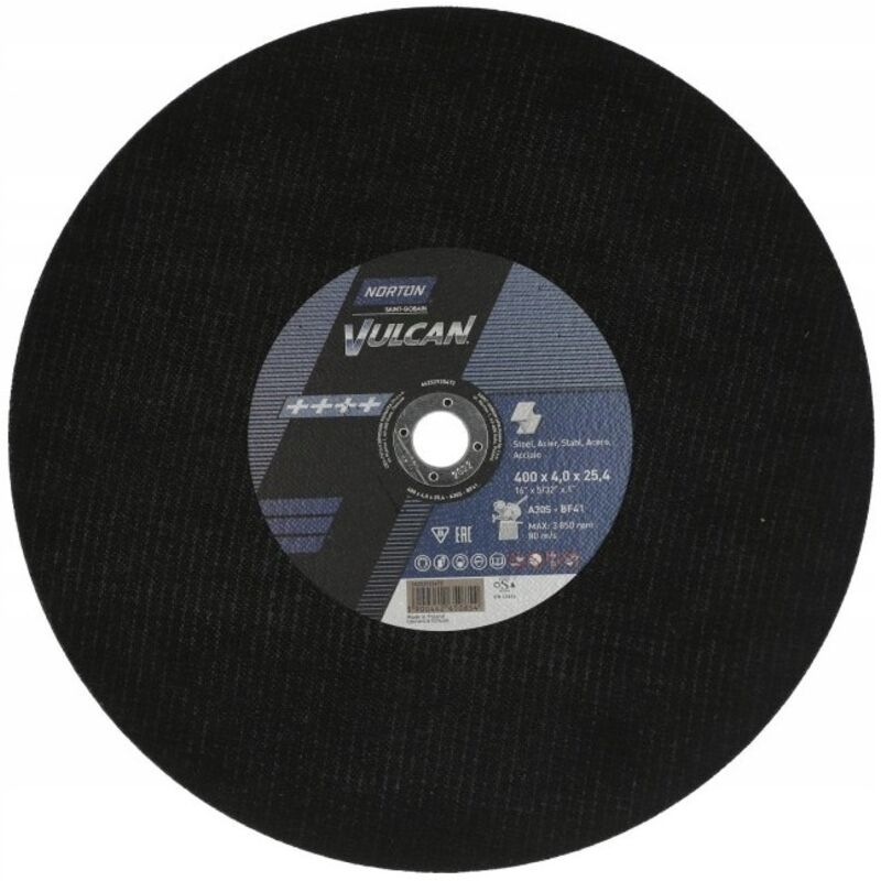 foto del prodotto disco da taglio per metalli norton vulcan 400x32 mm