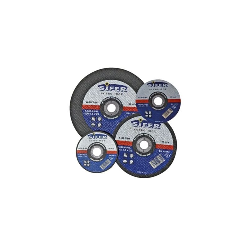 foto del prodotto disco da taglio sifer 230x2x22 r159 in acciaio inox