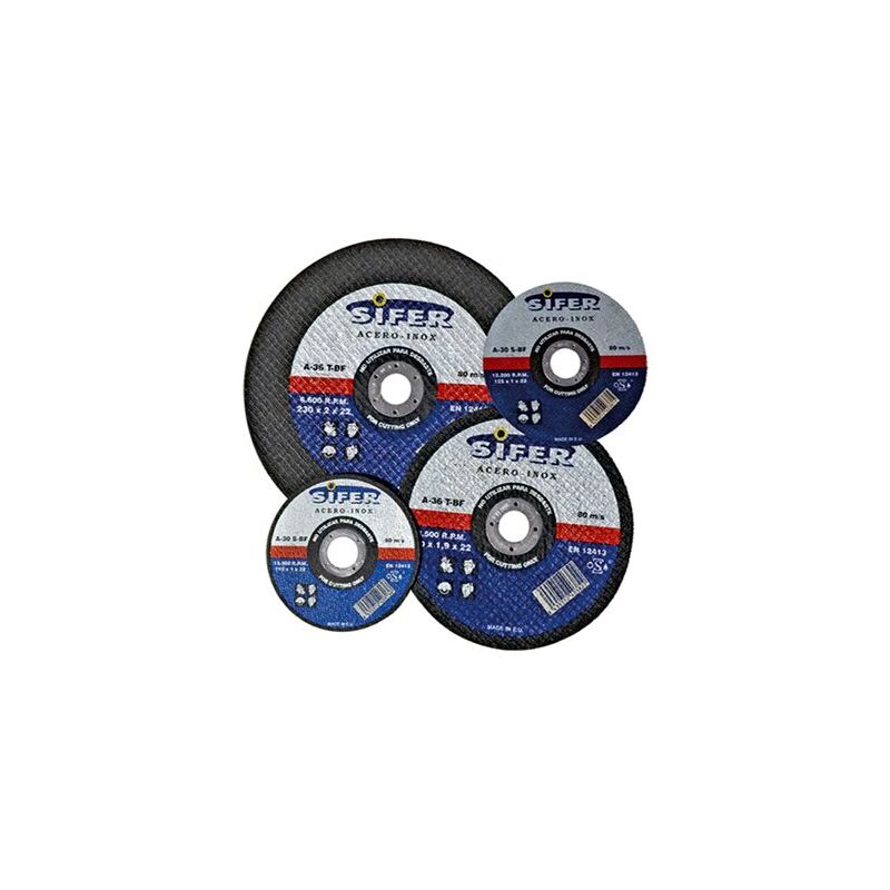 foto del prodotto disco da taglio sifer in acciaio inox 115x1,0x22 r757