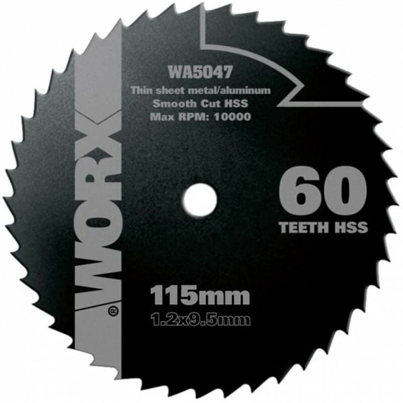 foto del prodotto disco da taglio universale hss 60 denti worx wa5047