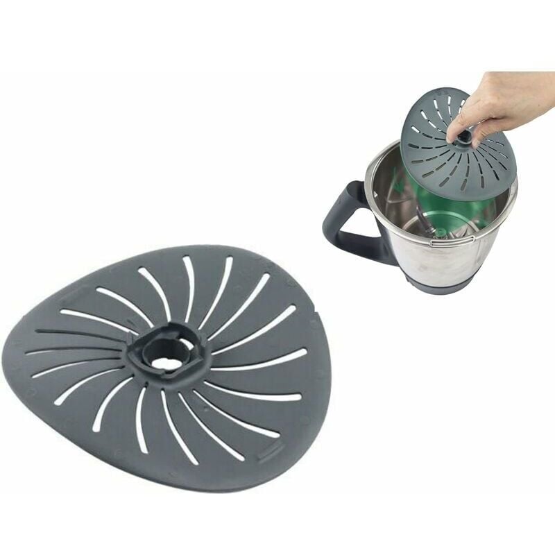 foto del prodotto disco di cottura e coperchio di protezione lame per vorwerk thermomix, tm5, tm6, tm31, cottura lenta, sous vide, accessori thermomix
