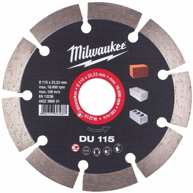 foto del prodotto disco diamamnte 115mm milwaukee