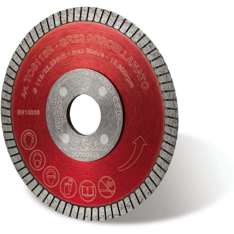 foto del prodotto disco diamantato 100 mm montolit turmont tcs100r per gres e ceramica dura
