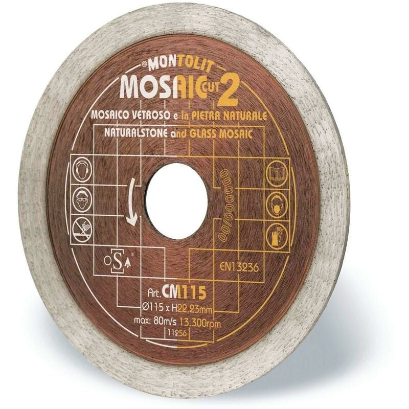 foto del prodotto disco diamantato 125 mm montolit cermont cm125 per mosaico e ceramica sottile