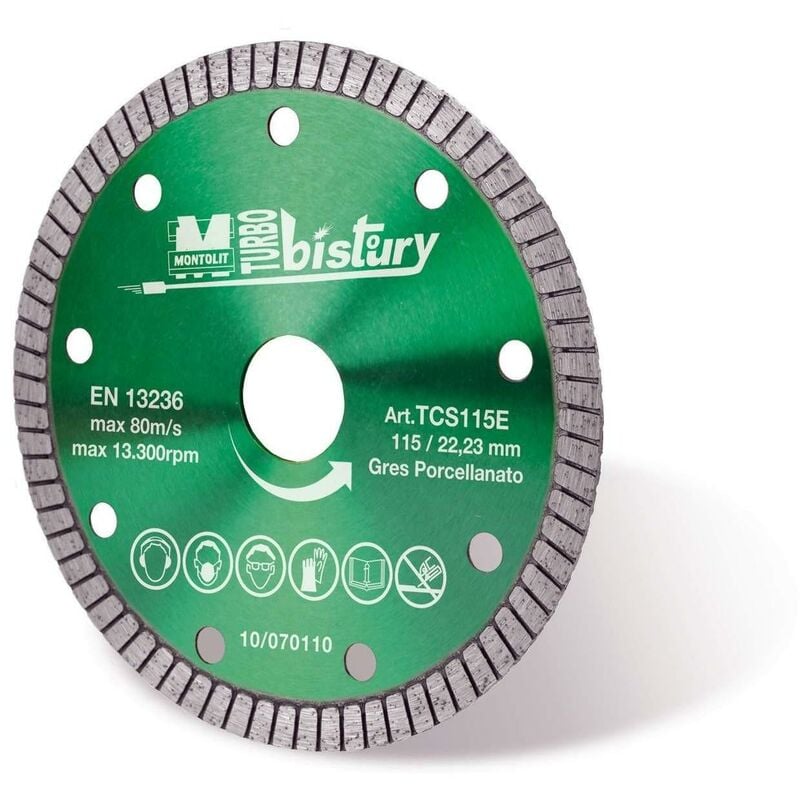 foto del prodotto disco diamantato 125 mm montolit turmont tcs125e per ceramica e gres porcellanato