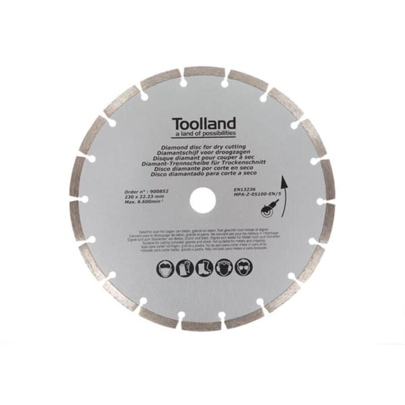 foto del prodotto disco diamantato 230 mm segmentato