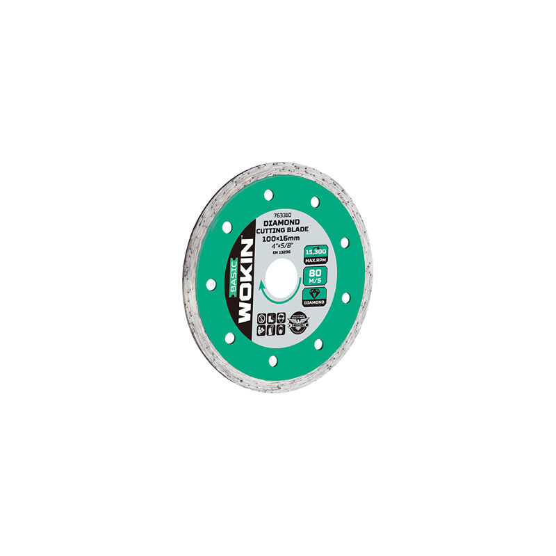 foto del prodotto disco diamantato a corona liscia 7633 wokin mm 230x22,2 h.mm 2,4 763323
