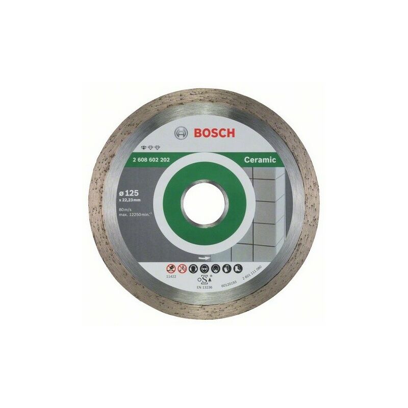 foto del prodotto disco diamantato bosch standard special ceramic 125x22.23 mm 2608602202
