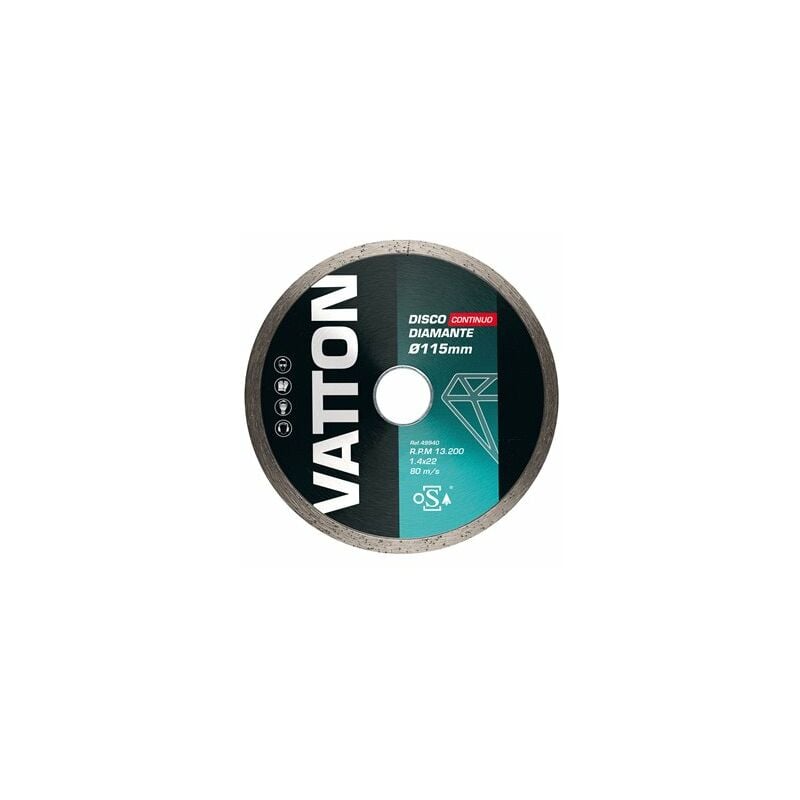 foto del prodotto disco diamantato continuo 115mm vatton