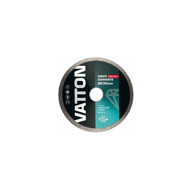 foto del prodotto disco diamantato continuo 230mm vatton