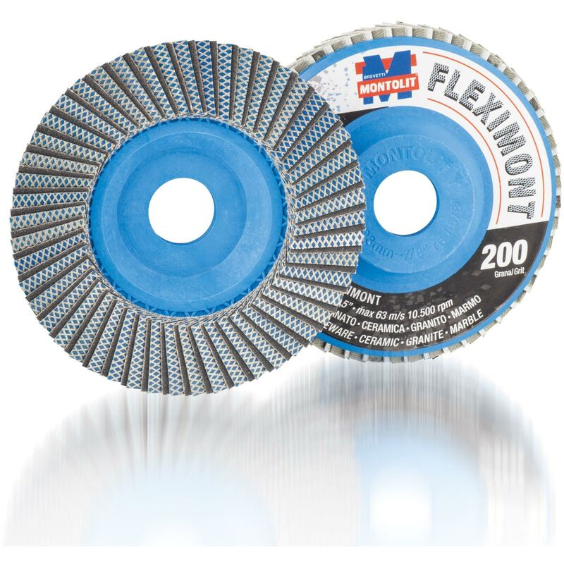 foto del prodotto disco diamantato lamellare grana 200 115mm montolit fleximontgf