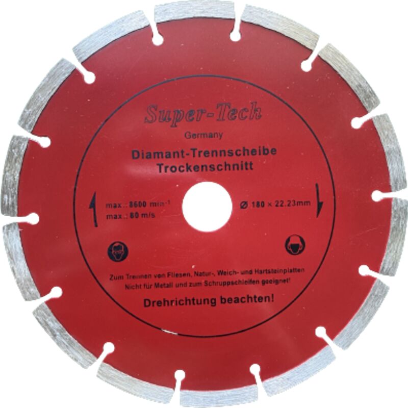 foto del prodotto disco diamantato per piastrelle e smalto 180mm