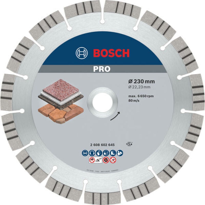 foto del prodotto disco diamantato pro stone, 230 x 22,23 mm